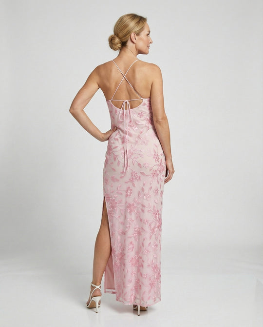 Damen Abendkleid elegant Spaghettiträger