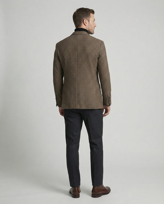 Herren Sakko Glencheck mit Revers