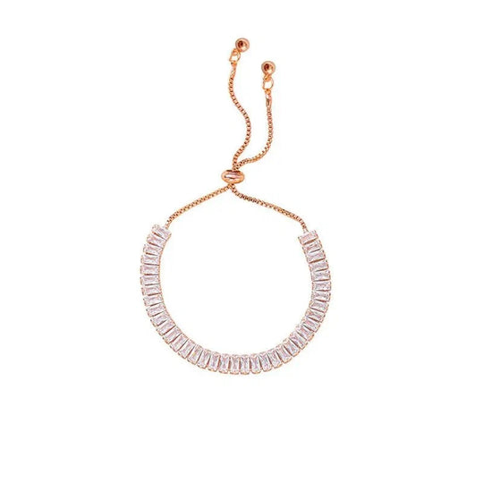 Baguette Crystal Verstellbare Tennisarmbänder