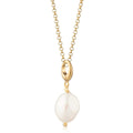 Gold Barockperlen Charm-Halskette | Shop Nory