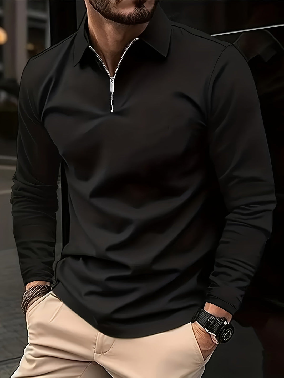 Basics Herren Langarmshirt