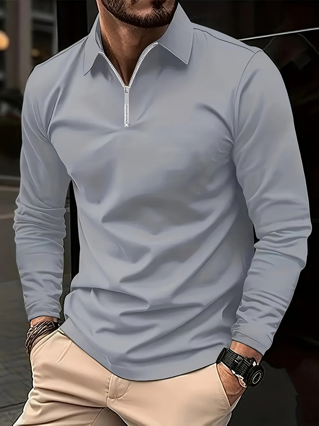 Basics Herren Langarmshirt