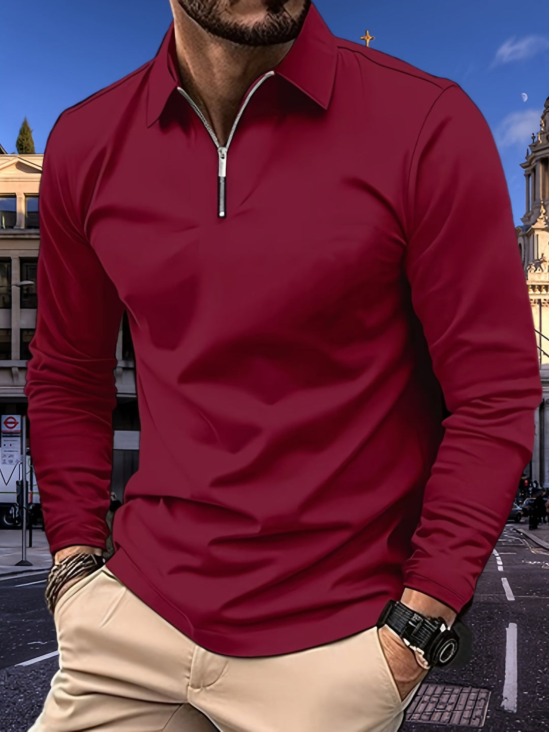 Basics Herren Langarmshirt
