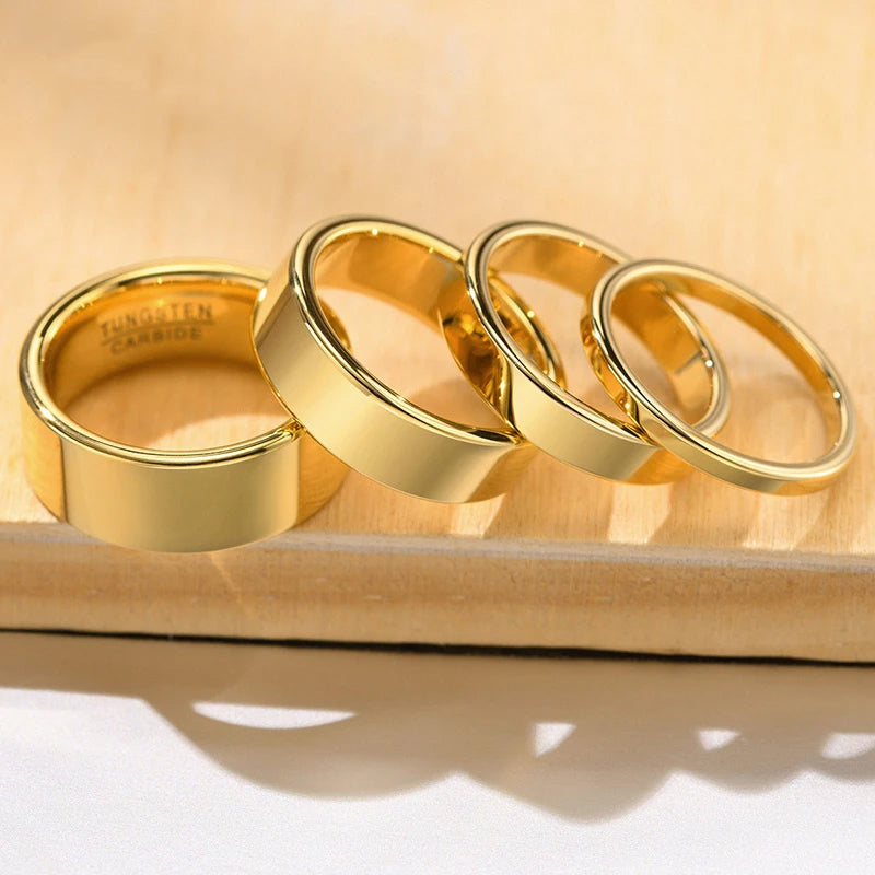 Basis Einfache Dicke Goldfarbe Ring | Shop Nory
