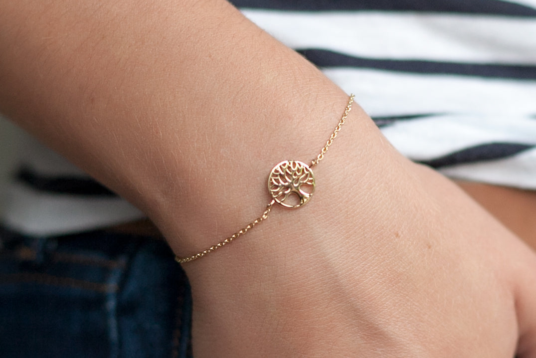 Armband Lebensbaum Vergoldet - Baum des Lebens Armkette | Shop Nory