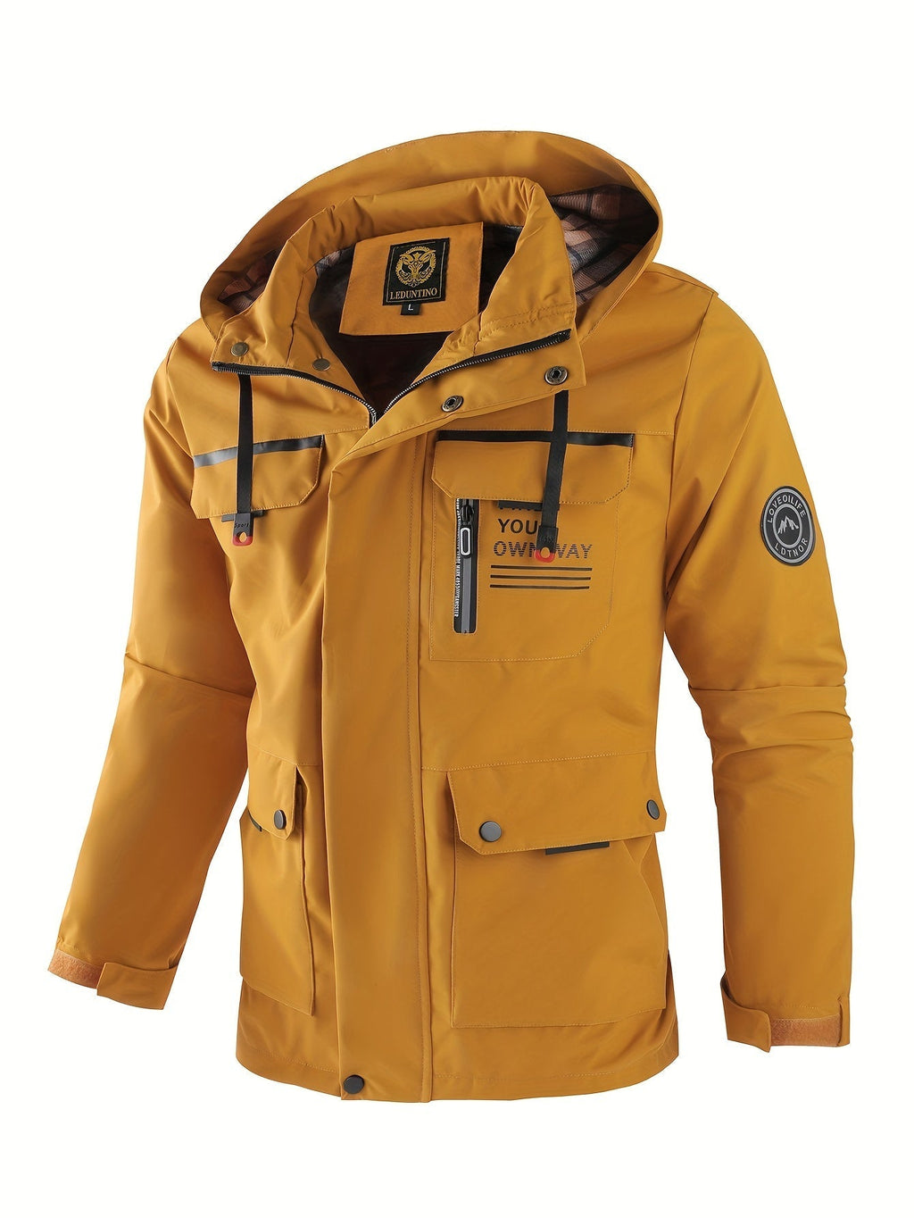 Herren Kapuzen Utility Jacke