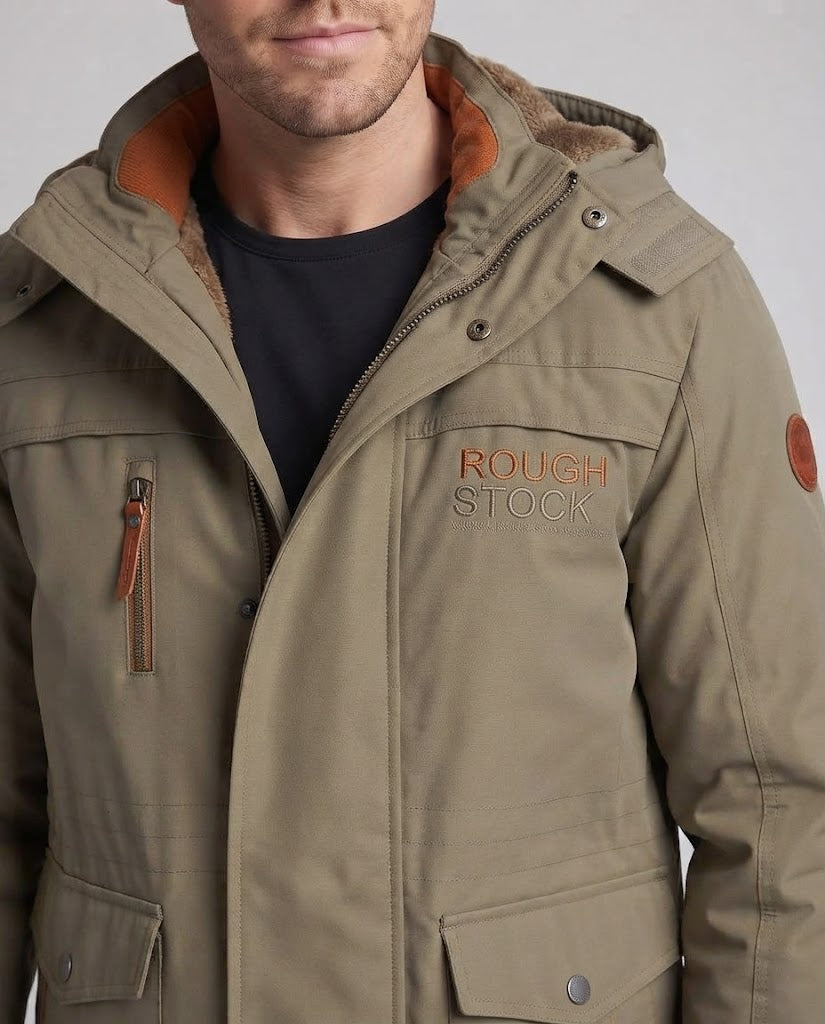 Herren Expeditionsparka mit Teddyfleece-Innenfutter, hoher Wetterschutz und Utility-Taschen Shop Nory