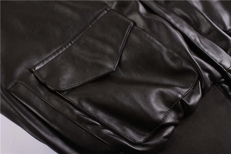 Herren Lederjacke mit praktischen Taschen