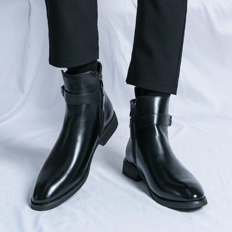 Klassische Leder Herrenstiefel