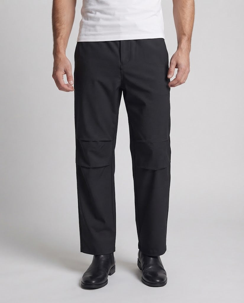 Herren Relaxte Wide‑Leg-Hose aus technischem Stretch‑Twill mit cleanem Bund Shop Nory