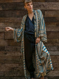Boho Kimono in Plusgröße mit Bindegürtel