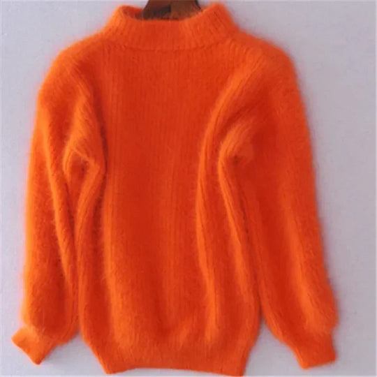 Weinlese Angora Pullover