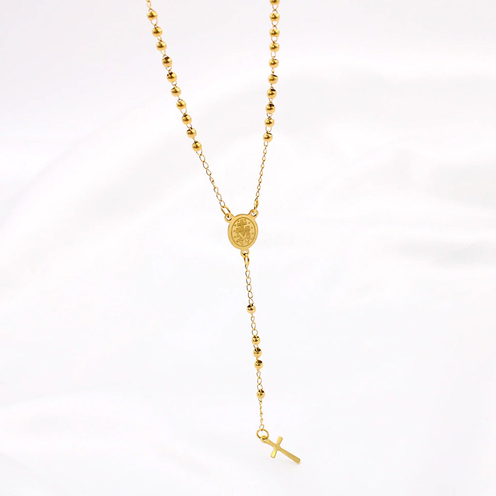 Christian Cross Rosenkranz Anhänger Halskette | Shop Nory