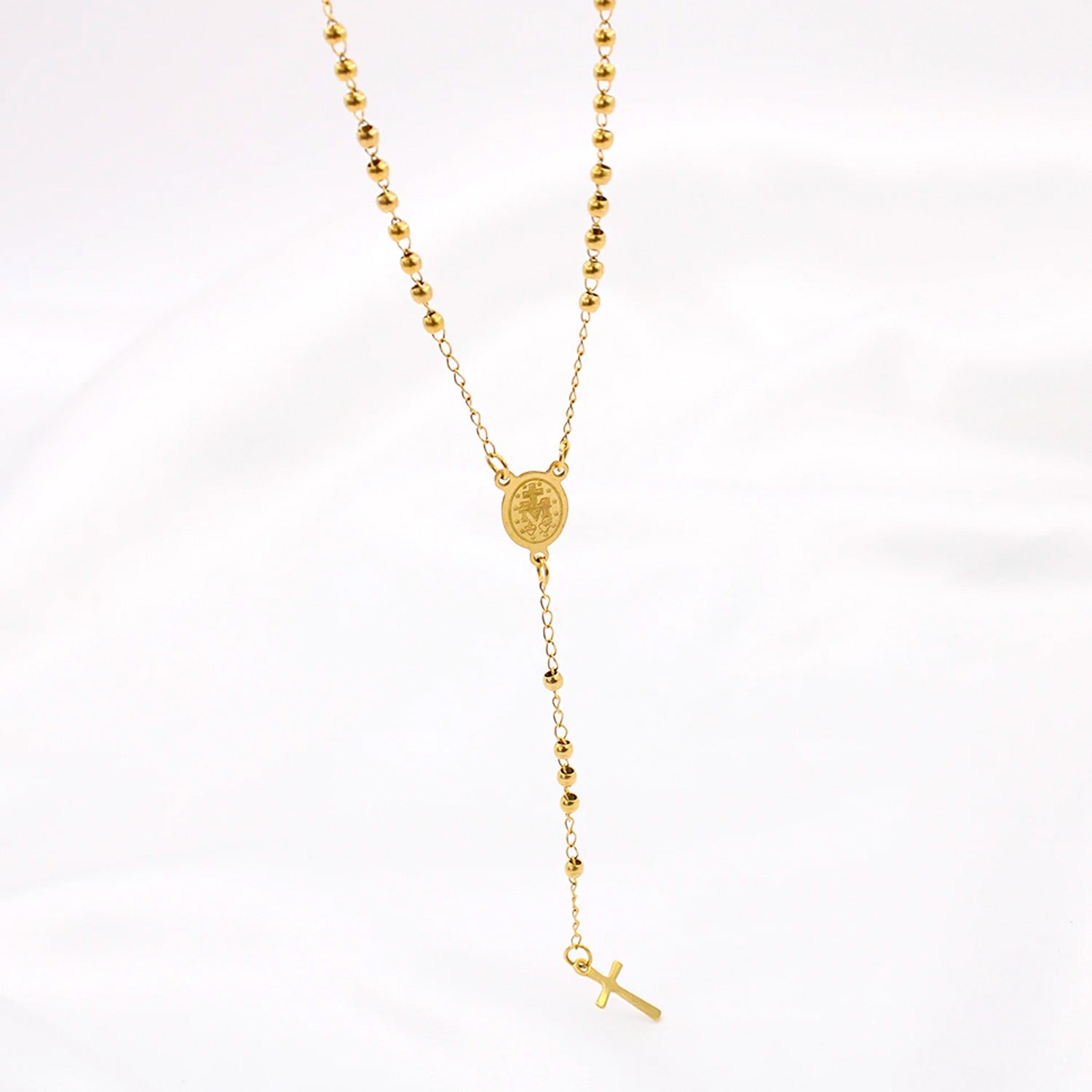 Christian Cross Rosenkranz Anhänger Halskette | Shop Nory