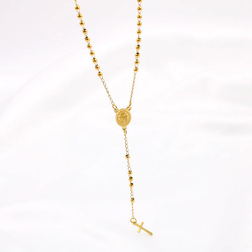 Christian Cross Rosenkranz Anhänger Halskette | Shop Nory