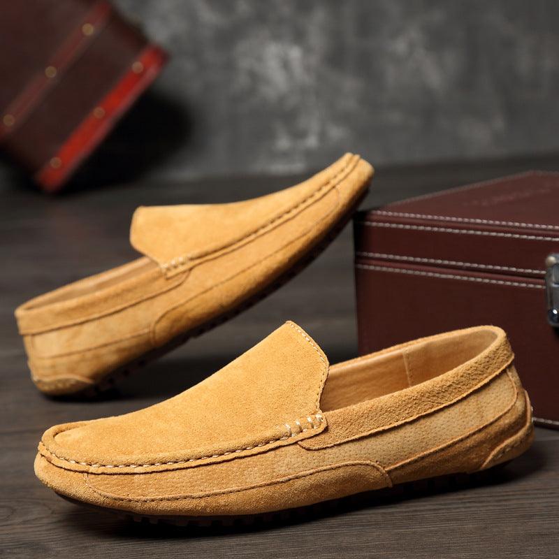 Herren Beige Mokassins Bequem