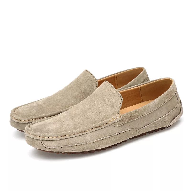 Herren Beige Mokassins Bequem