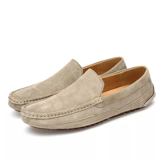 Herren Beige Mokassins Bequem