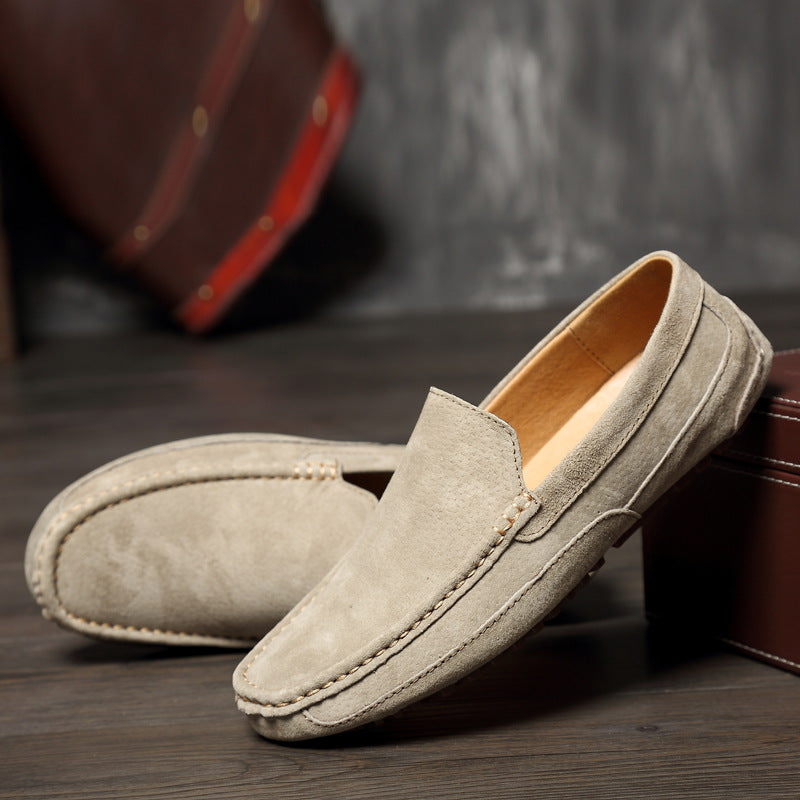 Herren Beige Mokassins Bequem