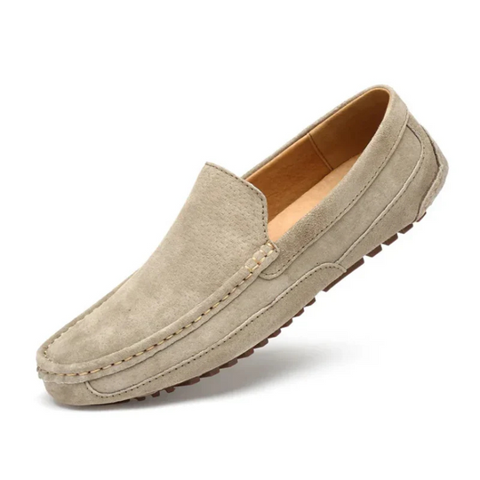 Herren Beige Mokassins Bequem