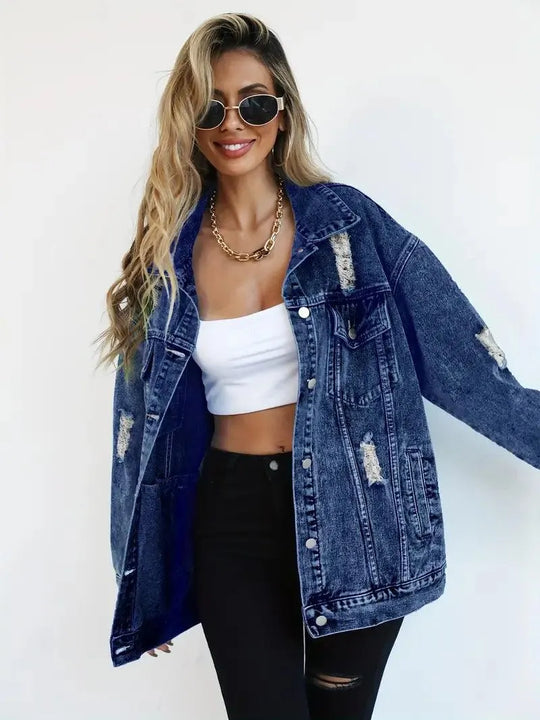 Oversized Jeansjacke für Damen