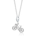 Silber Fahrrad Charme Halskette | Shop Nory