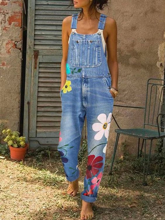 ShopNory | Ärmelloser Denim-Overall