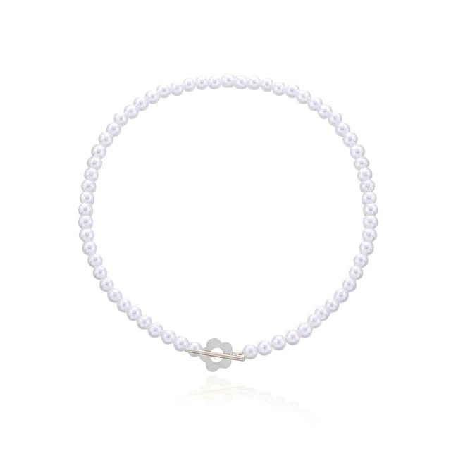 Schwarze Kristallglasperlen Kette Choker Halskette | Shop Nory