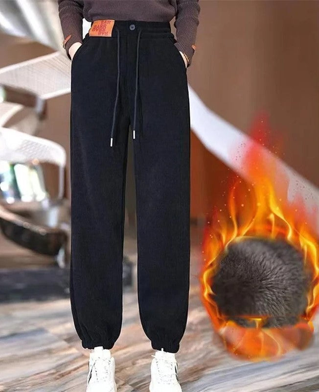 Winter Jogginghose - Warme Plüschfutter & Lässiges Design