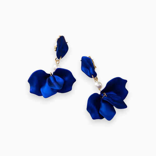 Goldvergoldete Perlen-Dangle-Ohrringe - Isabella | Shop Nory