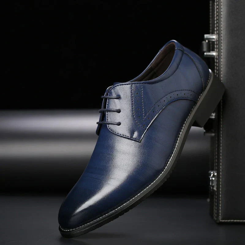 ShopNory | Schuhe Anzugschuhe Aus Leder Klassische Passform Brogue Details Schnürung