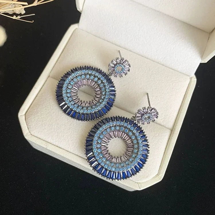 Silberne Böse-Auge-Ohrringe – Layla | Shop Nory