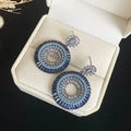 Silberne Böse-Auge-Ohrringe – Layla | Shop Nory