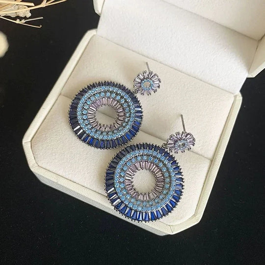 Silberne Böse-Auge-Ohrringe – Layla | Shop Nory