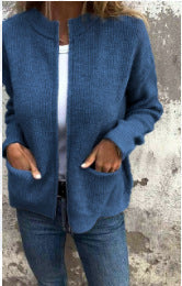 Einfachjacke mit Klassischem Reißverschlussdesign