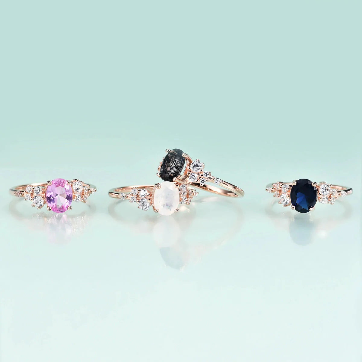 Natursteinring Roségold | Shop Nory