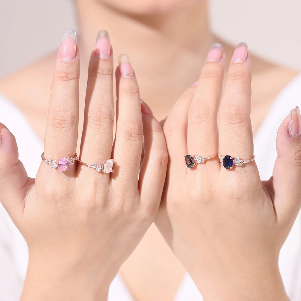 Natursteinring Roségold | Shop Nory