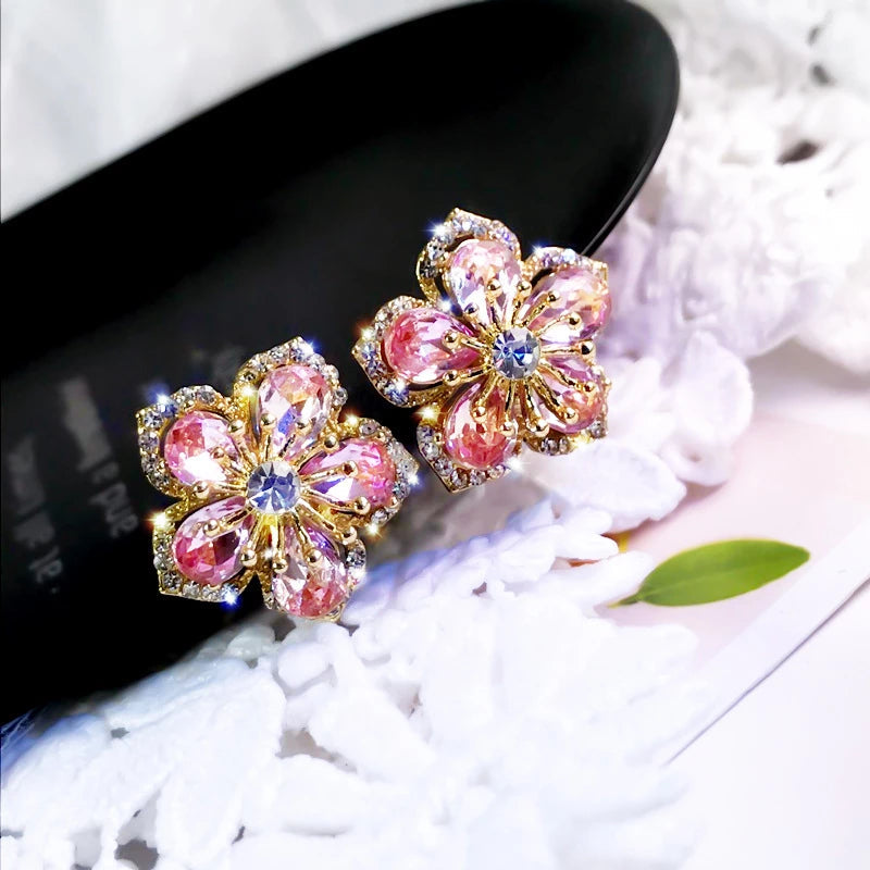 Sterling-Zirkonia-Regenbogenohrringe - Jasmin | Shop Nory