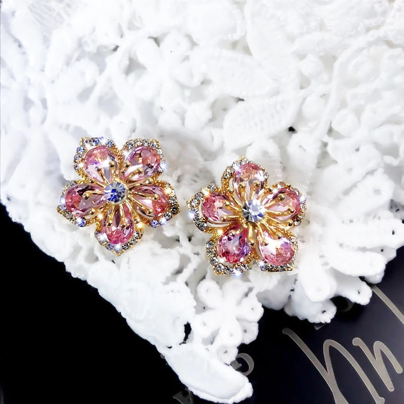 Sterling-Zirkonia-Regenbogenohrringe - Jasmin | Shop Nory