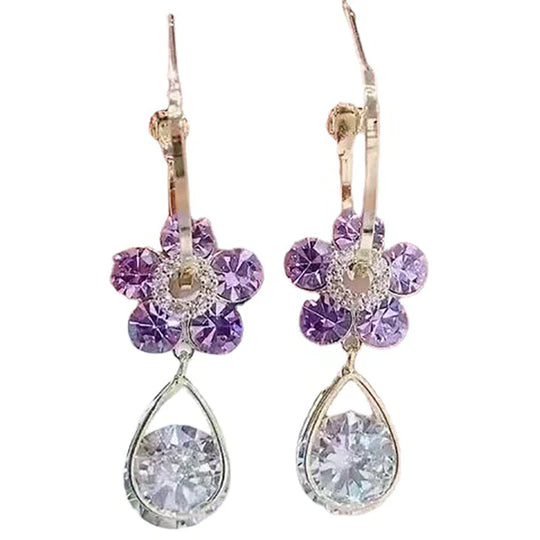Kristall-Blumen-Ohrringe | Shop Nory