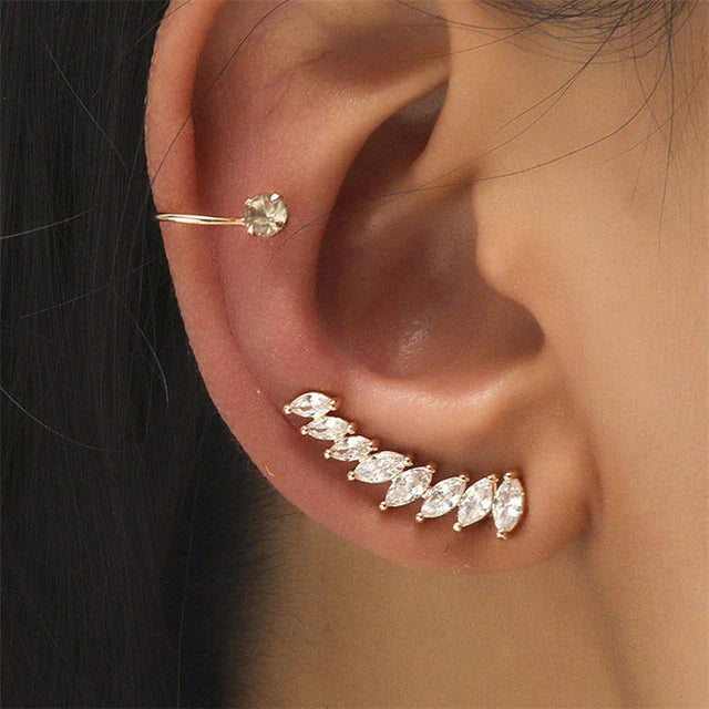 Bohemian No Piercing Kristall Stecker Ohrringe | Shop Nory