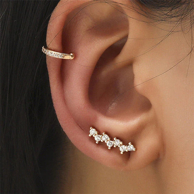 Bohemian No Piercing Kristall Stecker Ohrringe | Shop Nory