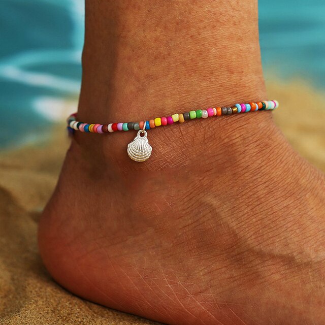 Bohemian Türkische Augen Perlen Fußkette | Shop Nory