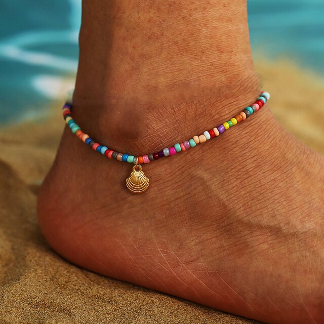 Bohemian Türkische Augen Perlen Fußkette | Shop Nory