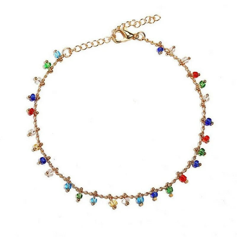 Bohemian Türkische Augen Perlen Fußkette | Shop Nory