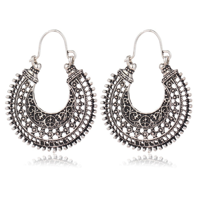 Filigrane tibetische Ohrringe aus 925er Silber | Shop Nory