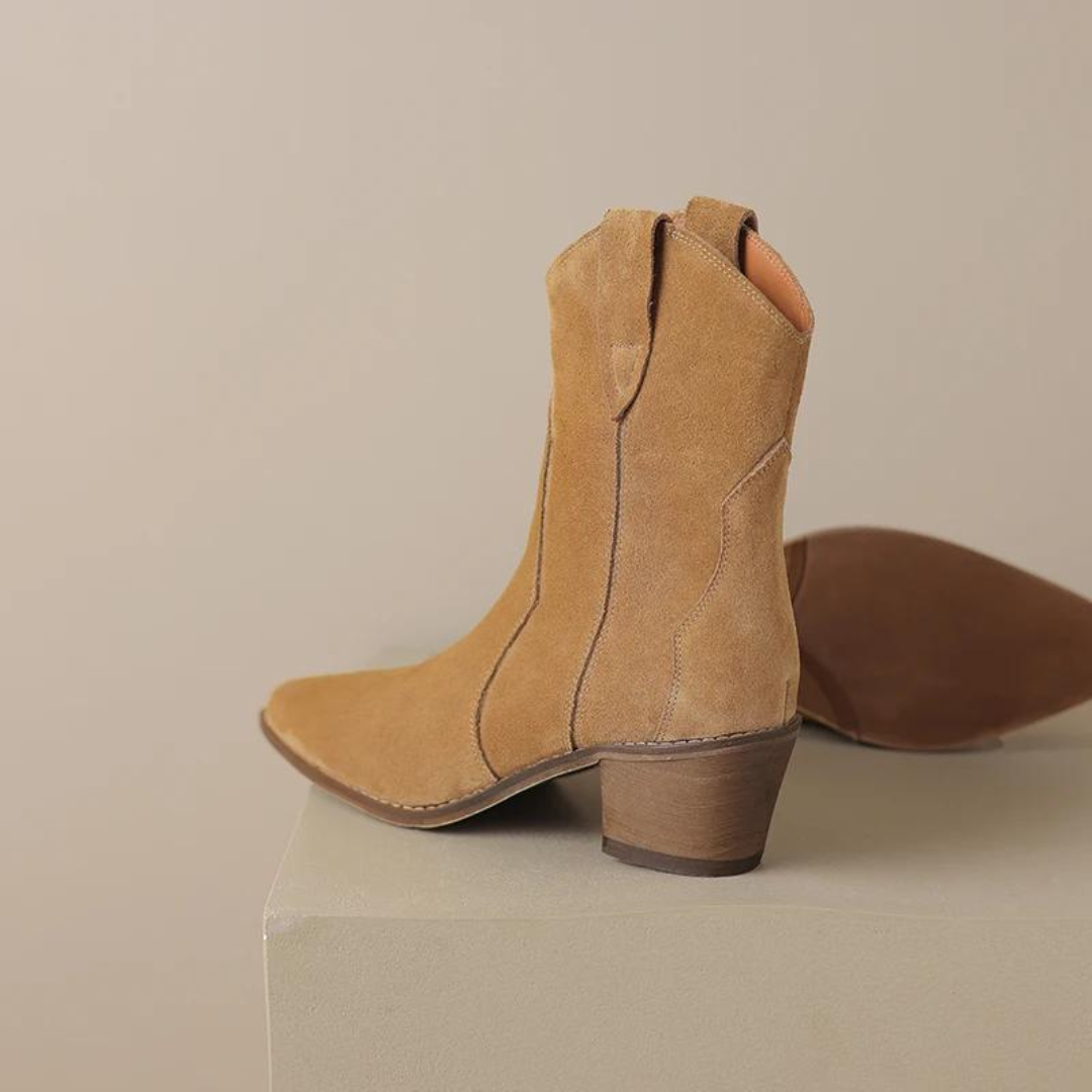 Spitzes Wedge-Ankle-Boots