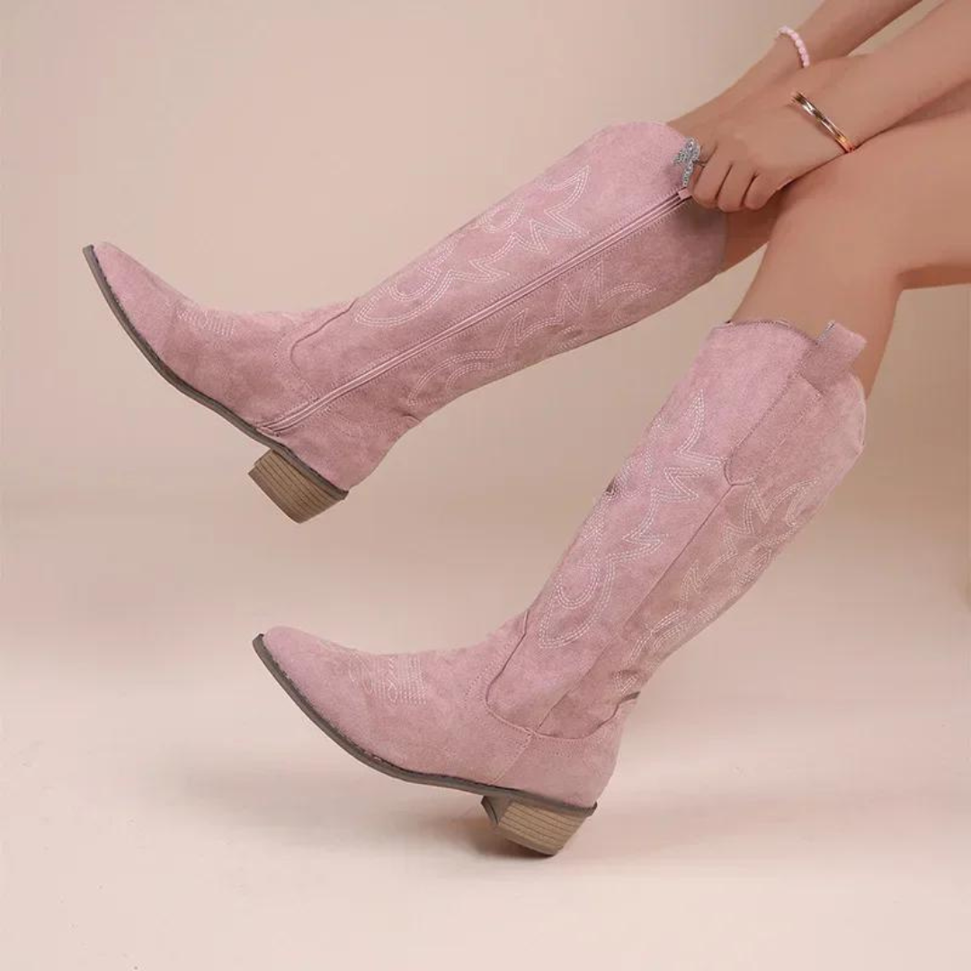 Bestickte Western-Cowboystiefel für Frauen
