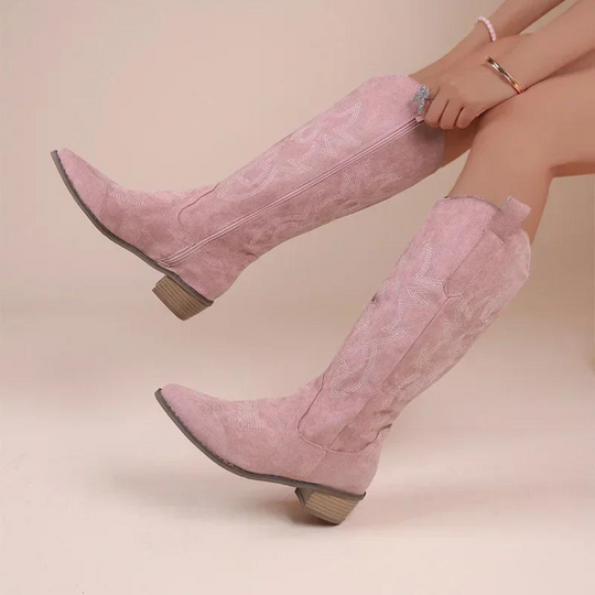 Bestickte Western-Cowboystiefel für Frauen