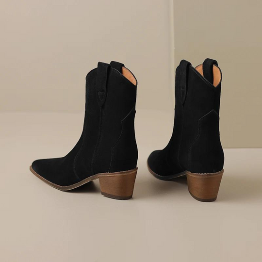 Spitzes Wedge-Ankle-Boots